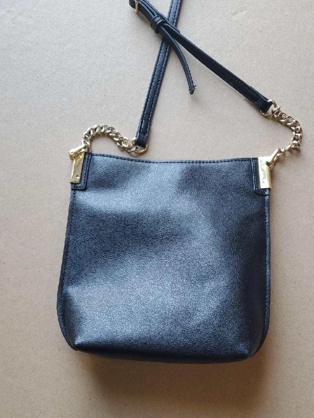 Nine West Black Crossbody with Gold Chain Accent - Picture 7 of 12